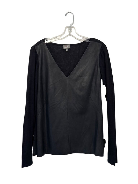 Faux Leather/Knit Vnk