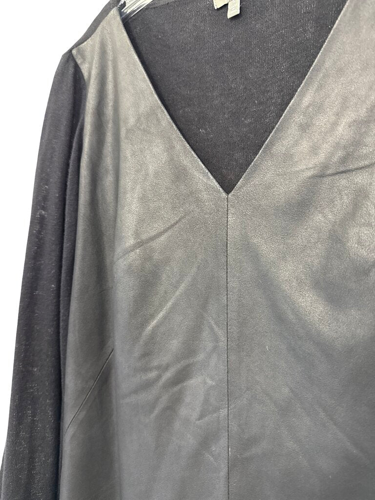 Faux Leather/Knit Vnk