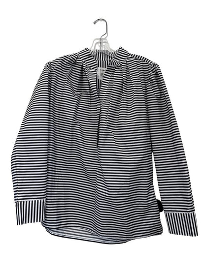 Stripe Pleated Snap Front