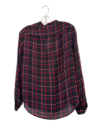 Plaid Silk Blouse