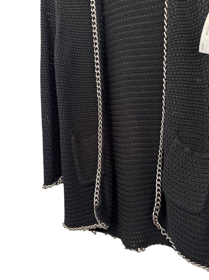 Chain Trim Knit Cardigan