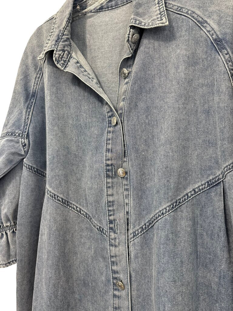 Chambray Button Front