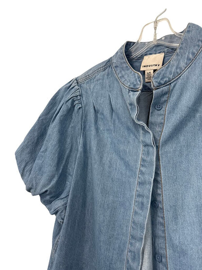Chambray Puff Sleeve