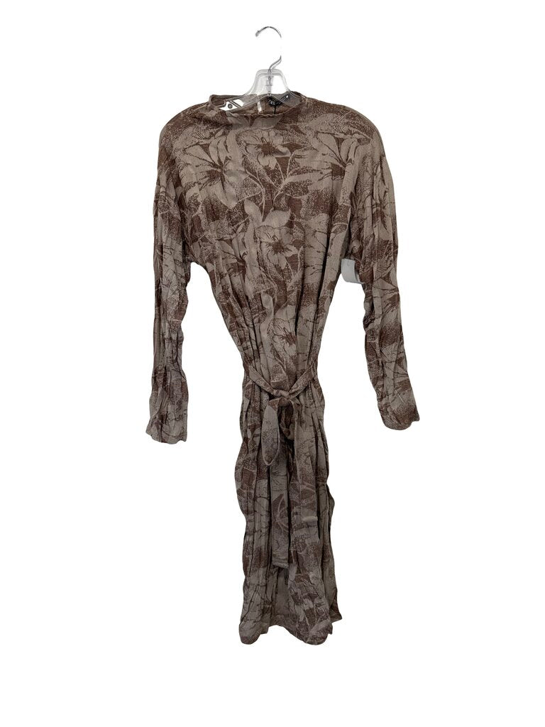 Print Hi Neck W/Belt