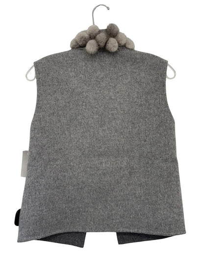 Mink Trim Cashmere/Wool