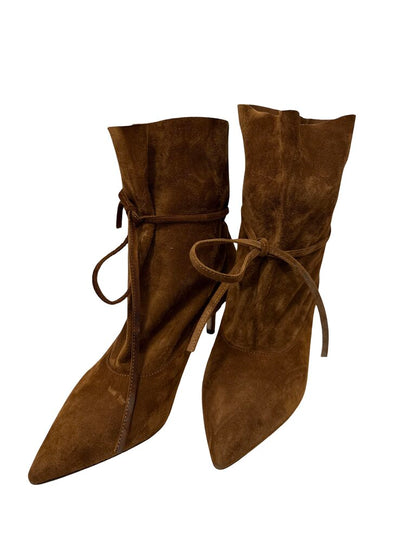 Suede Ankle W/Heel