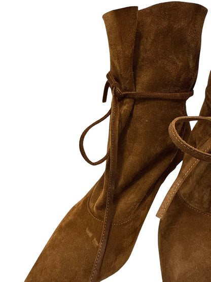 Suede Ankle W/Heel