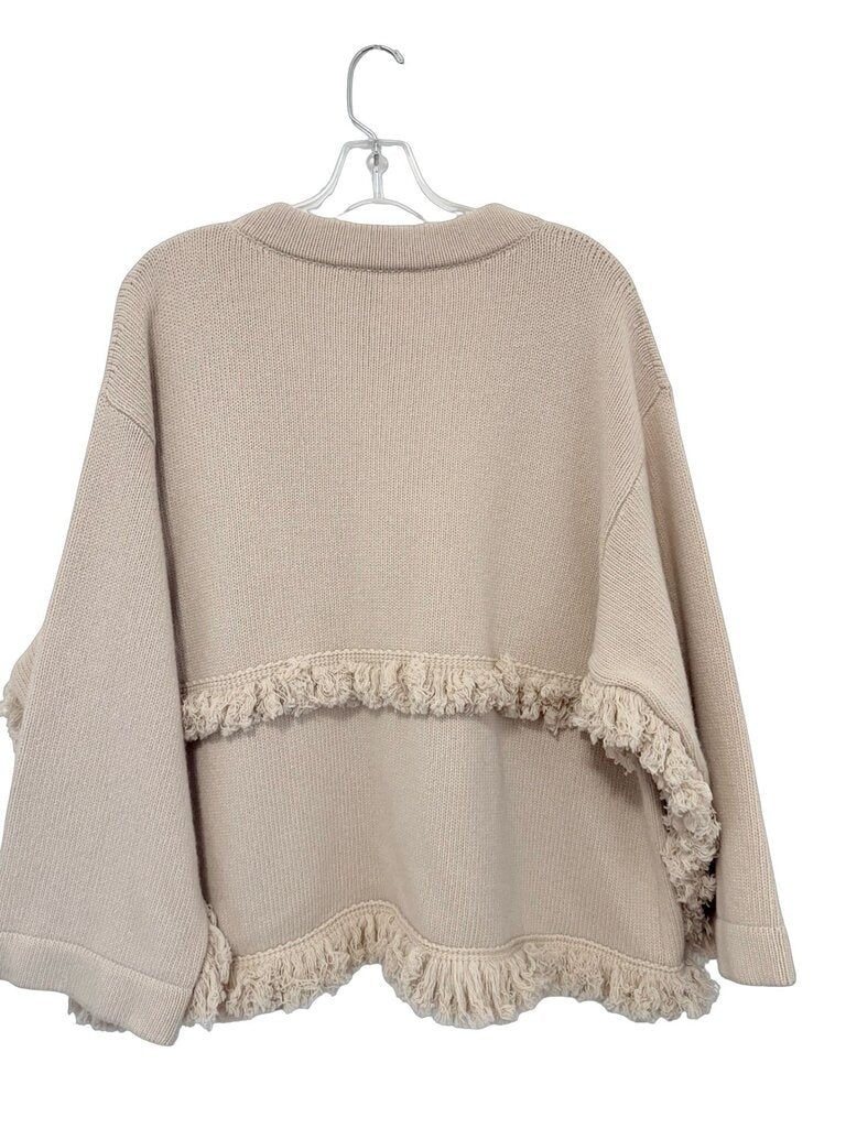 Knit Cardigan W/Fringe