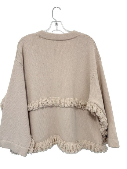 Knit Cardigan W/Fringe
