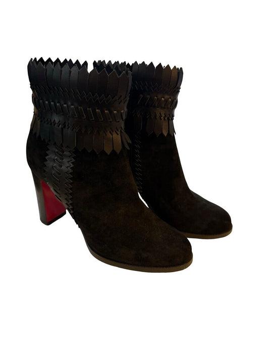 Suede Heeled Bootie