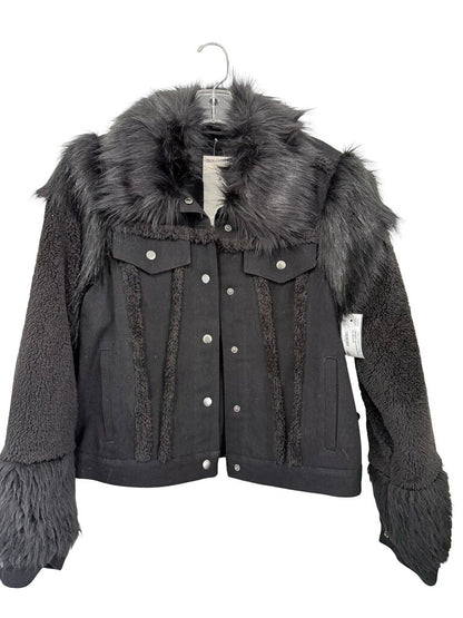 Denim W/Faux Fur