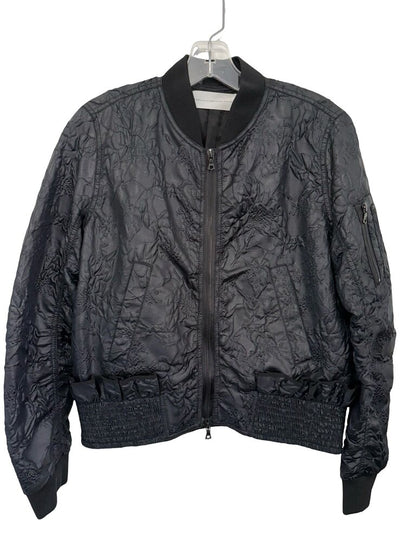 Floral Jacquard Zip Front