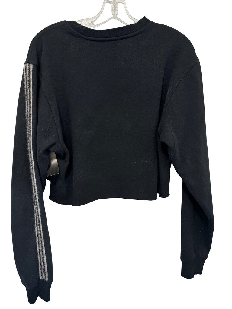 Sweatshirt W/Stripe Crop