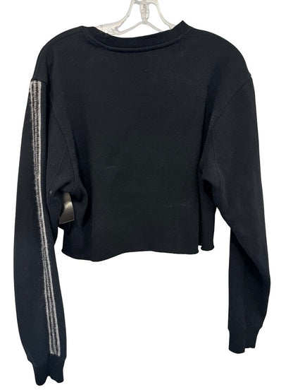 Sweatshirt W/Stripe Crop