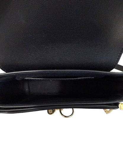 Sm Leather Satchel Gold Chain