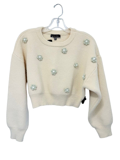 Applique Flowers Crop