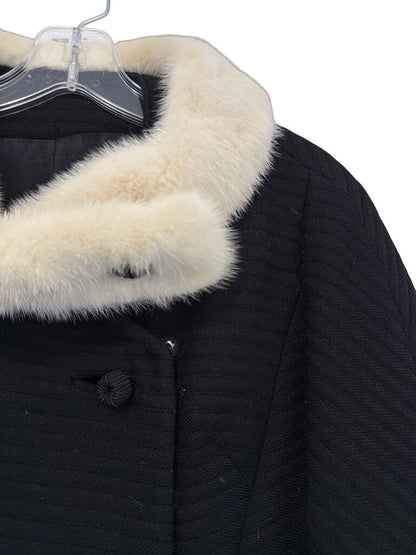 Vintage Mink Collar Ribbed