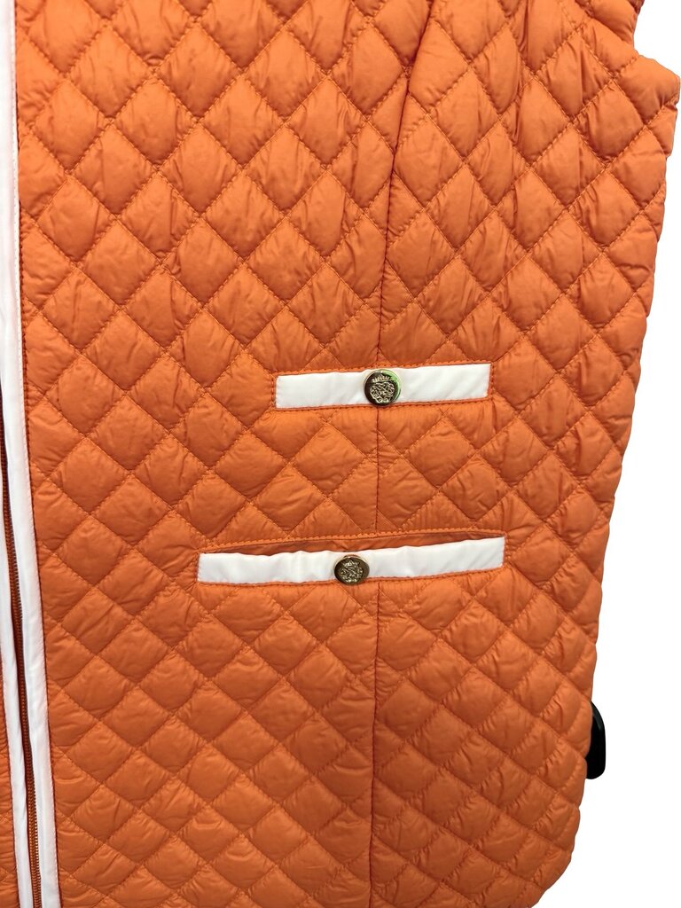 Quilted Piped Zip Front