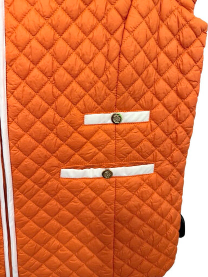 Quilted Piped Zip Front