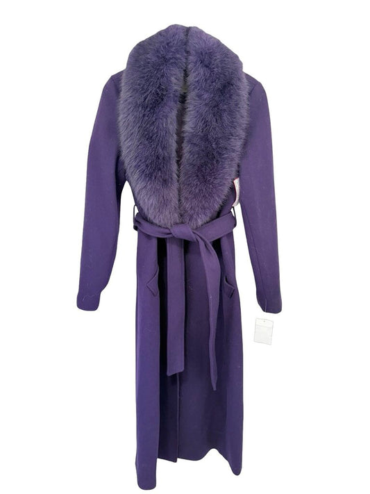 Wrap W/Faux Fox Collar NWT