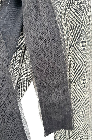 Print Knit Warp Belted