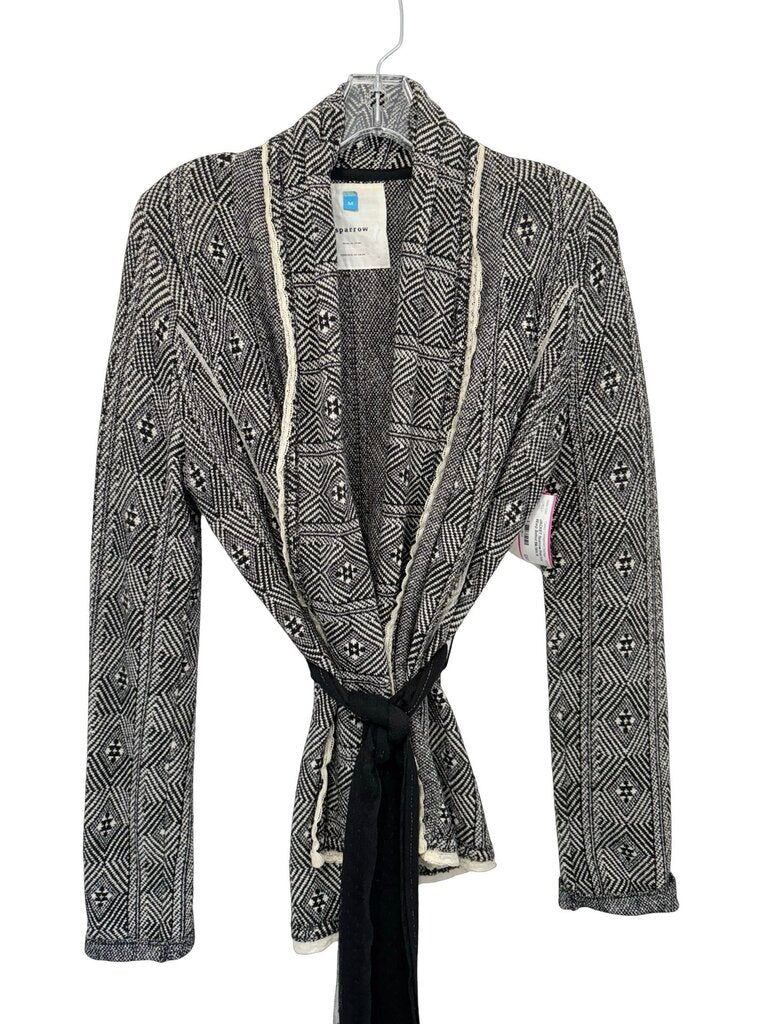 Print Knit Warp Belted