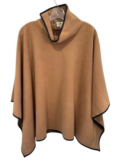 Leather Trim Hi Neck