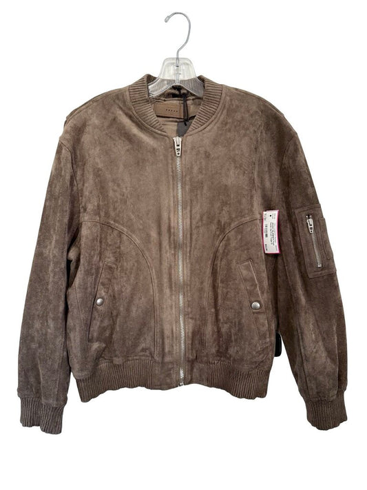 Faux Suede Zip Front