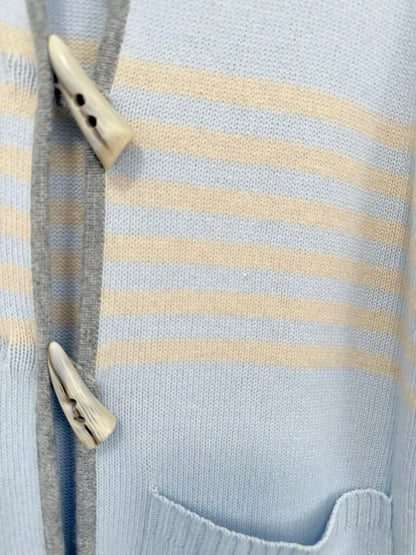 Stripe Cashmere Cardigan