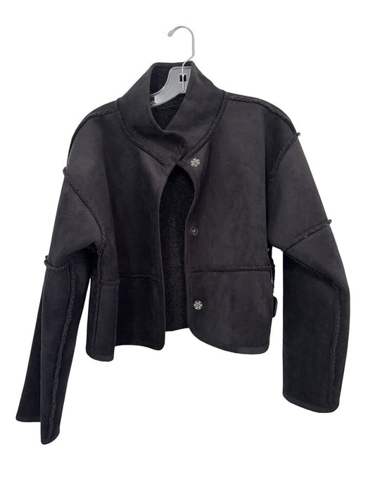 Suede Lined Snap Front