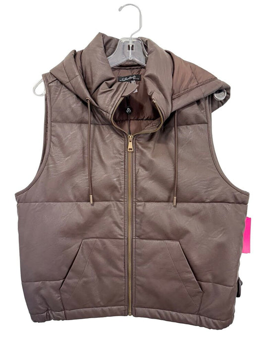 Faux Leather W/Hood NWT