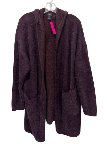 Fuzzy Cardigan W/Hood