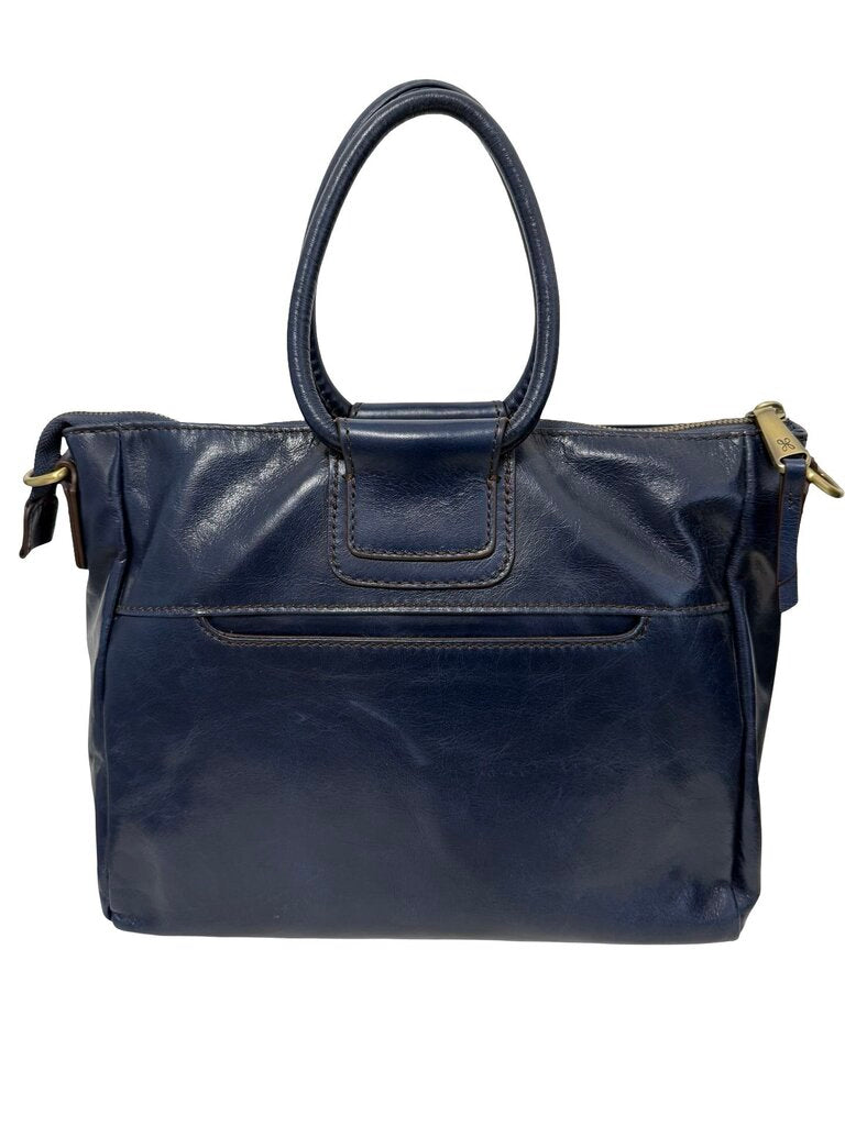 Leather Zip Top W/Circle Handles