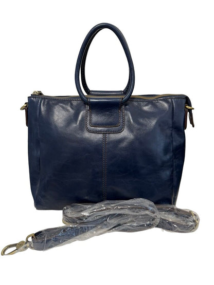 Leather Zip Top W/Circle Handles