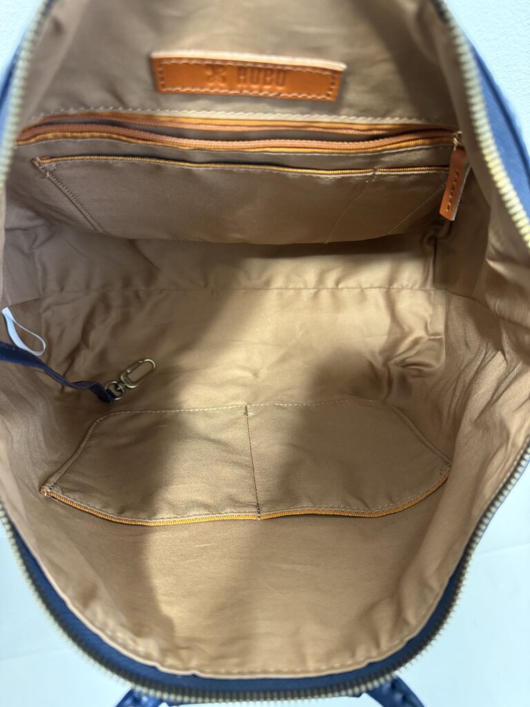 Leather Zip Top W/Circle Handles