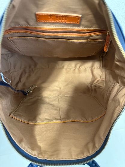 Leather Zip Top W/Circle Handles