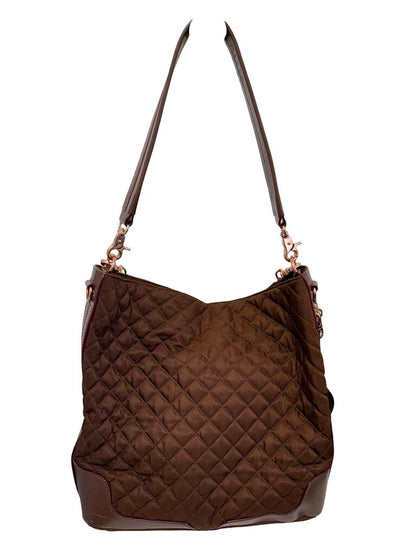 Lg Quilted Rose Gold Hardware