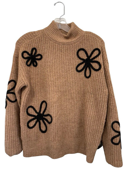 Kni W/Applique Flowers