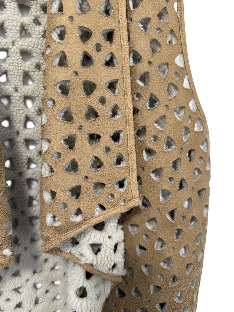 Faux Suede/Fleece Cut Out