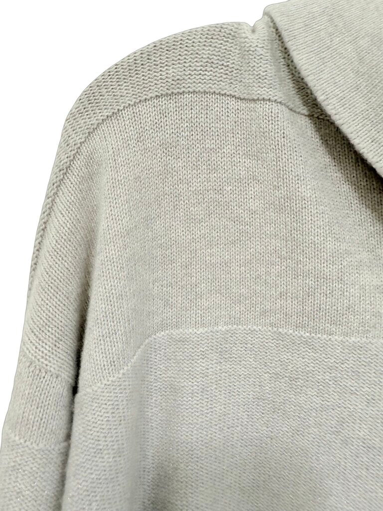 Glitter Stripe Hi Neck