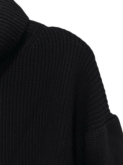 Drop Shoulder Turtleneck
