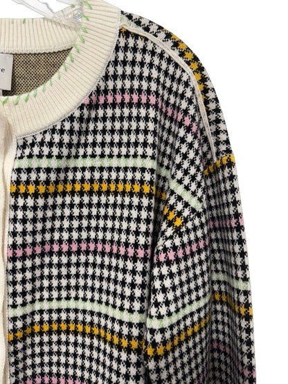 Houndstooth Button Front