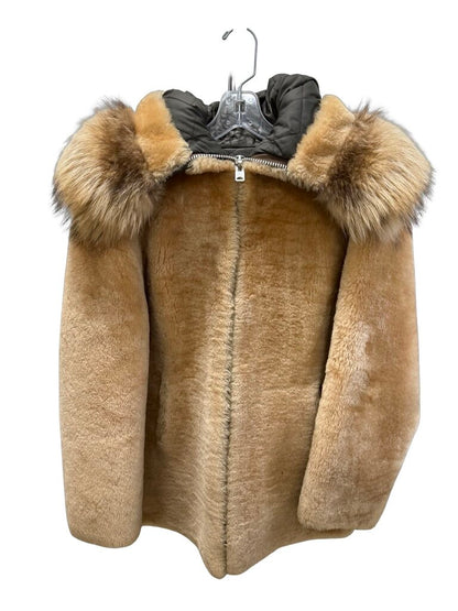 Shearling W/Fox Trim Hood