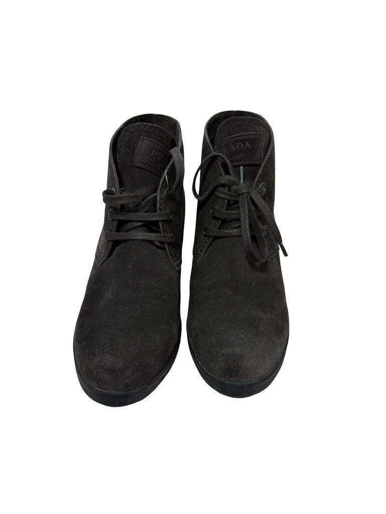 Suede Ankle Lace Up
