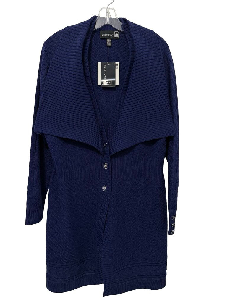 Long Knit Button Front NWT