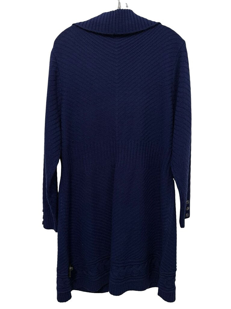 Long Knit Button Front NWT