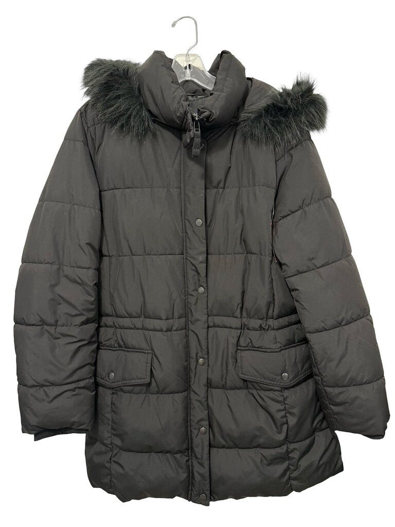 Puffer Faux Fur Hood