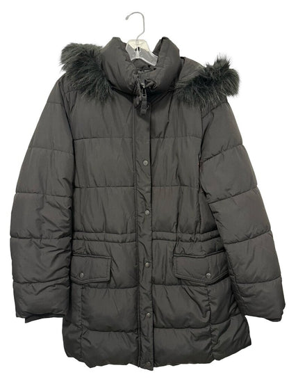 Puffer Faux Fur Hood