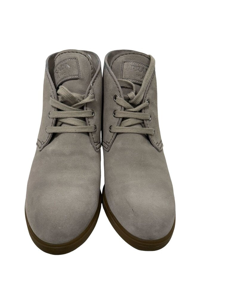 Suede Wedge Bootie W/Box