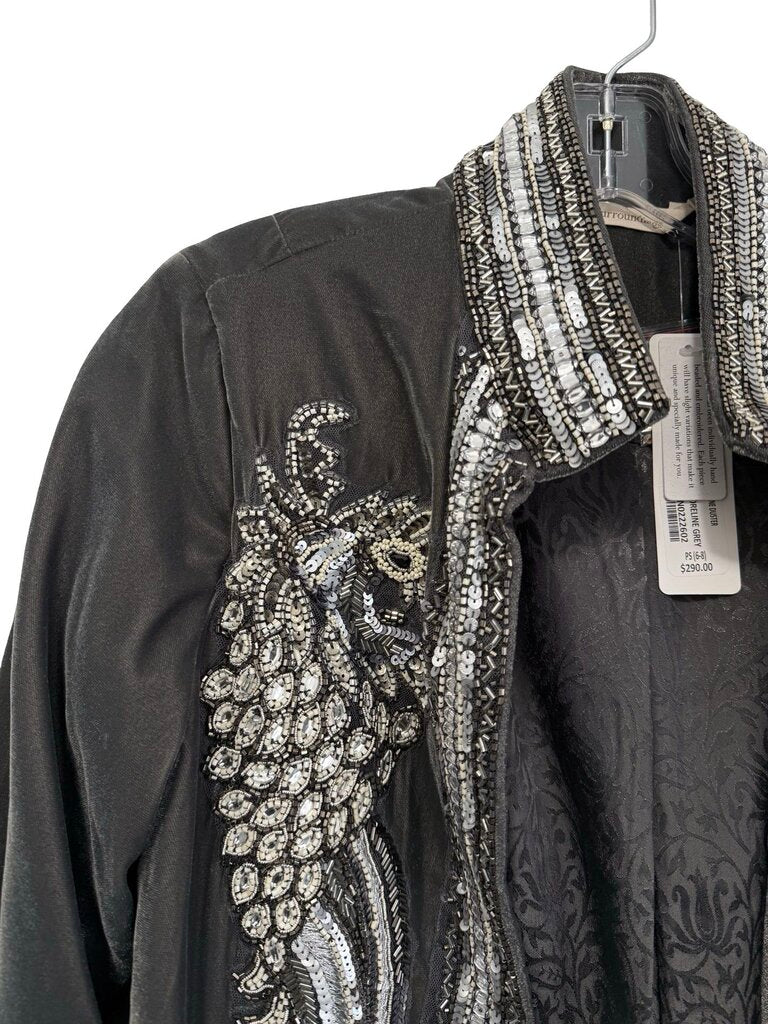 Beaded Velvet Duster NWT